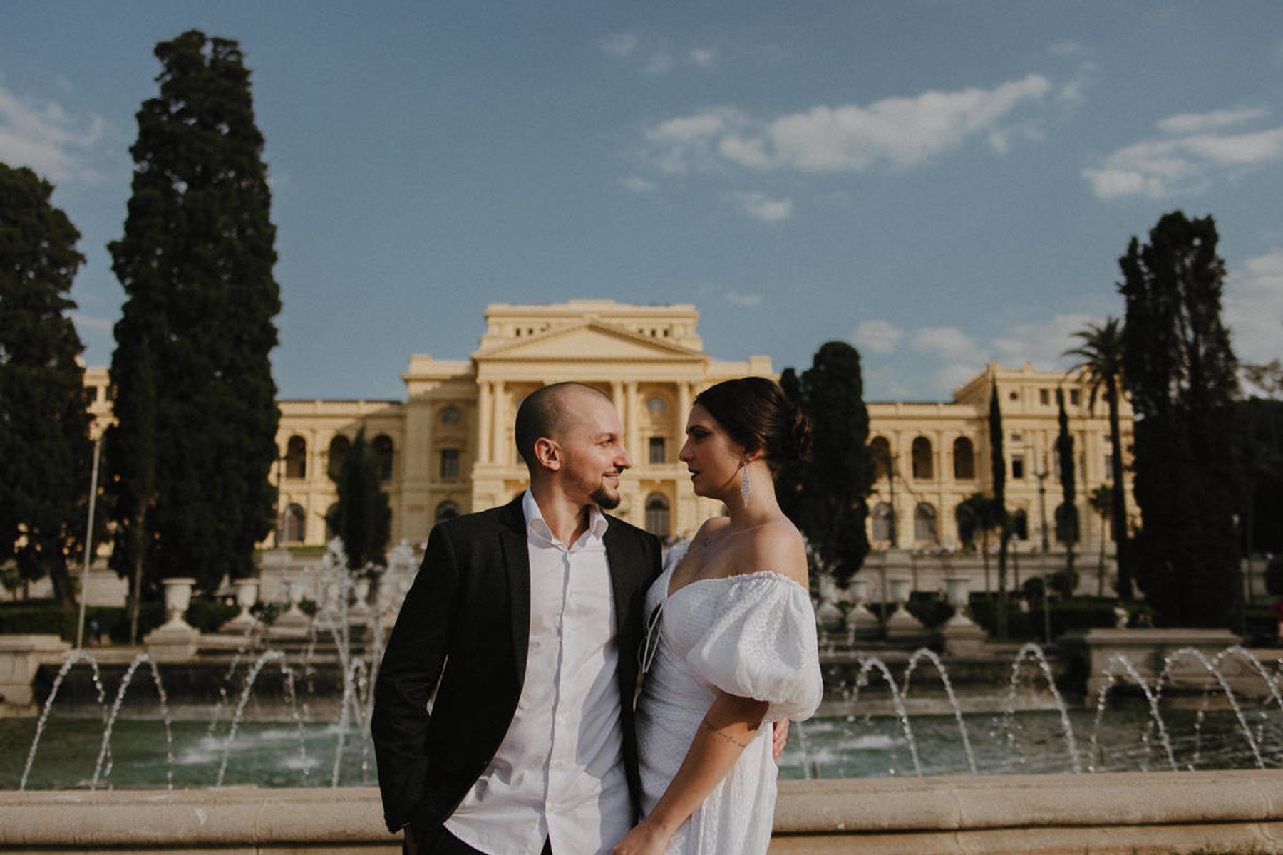 Ensaio Pré Wedding de Lana & Júnior em Museu do Ipiranga - São Paulo (SP) — fotografia 1